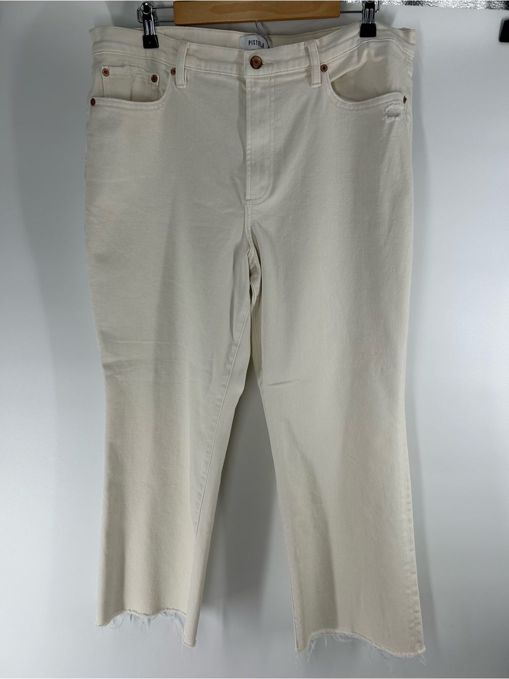 pistola Cream Straight-Leg Women's Jeans